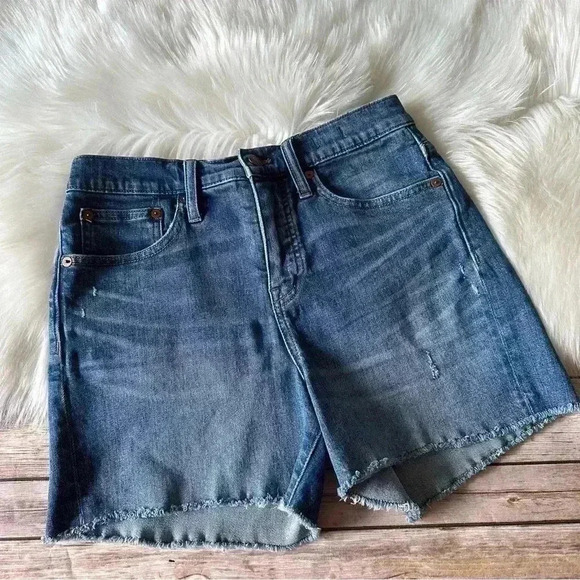 Madewell High Rise Denim Shorts Sz 26 - Picture 5 of 10